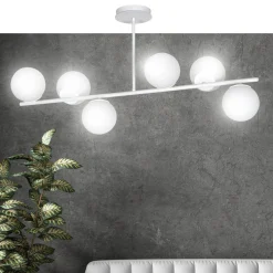 Bior 6 taklampe - Hvit/Opal hvit