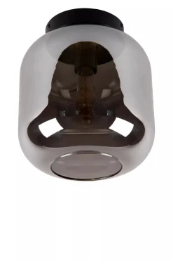 Joanet taklampe 25 cm - Svart/Røykfarget