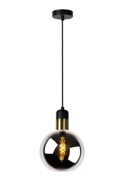 Julius takpendel 20 cm - Røykfarget glass