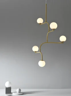 Mobil 5 taklampe - messing