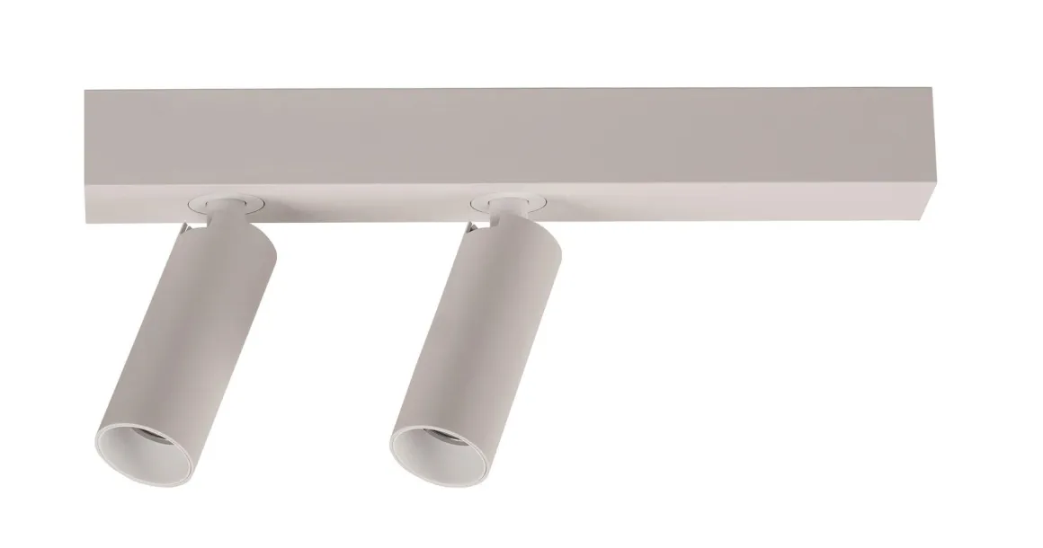 A block slim dobbel spot med base 2700K 2 x 9,1 Watt - Dimbar