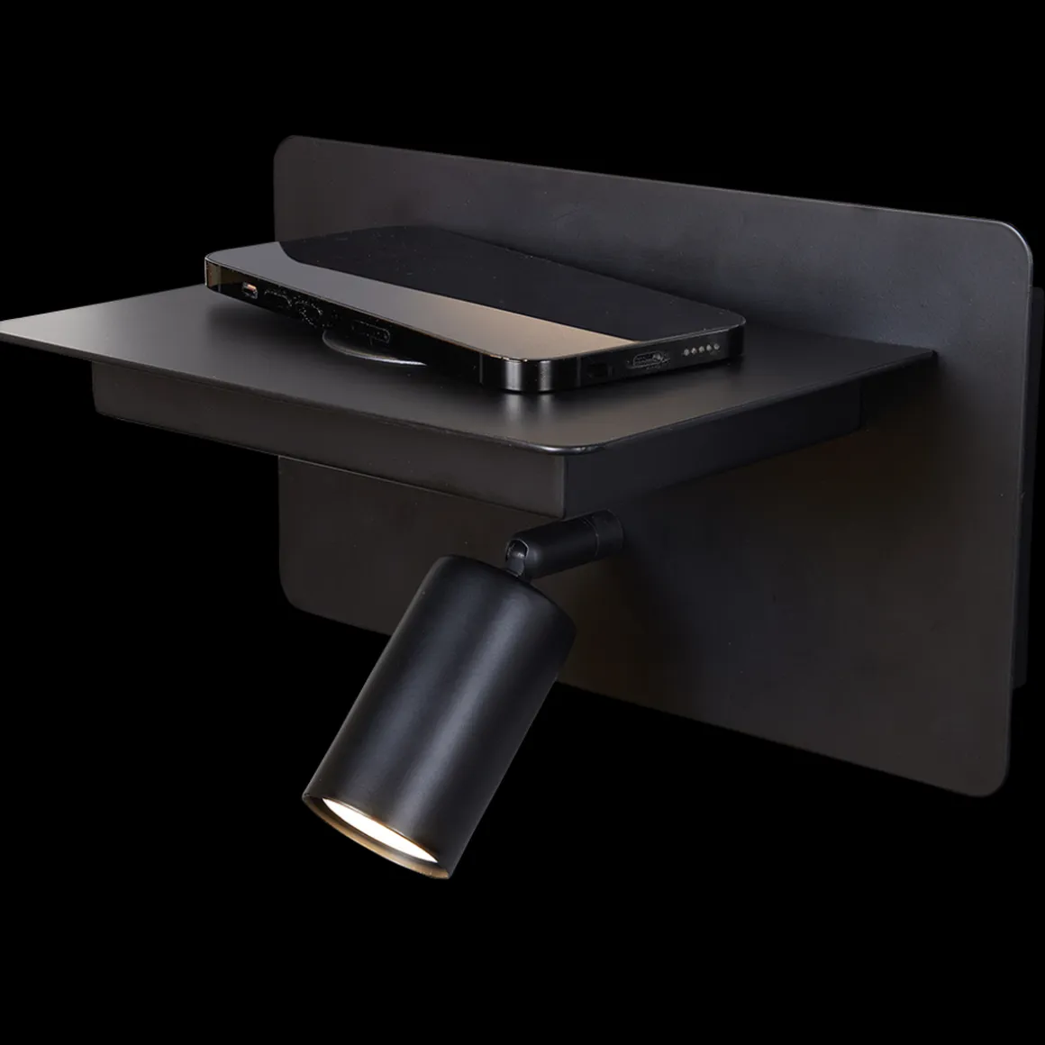 Ace vegglampe med trådløs lading USB A og C