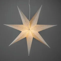 Adventstjerne 80 cm med broderi