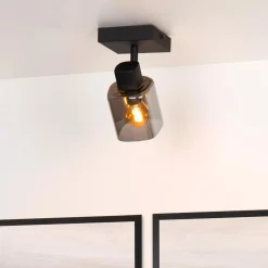 Alion Taklampe - Røykfarget/Svart