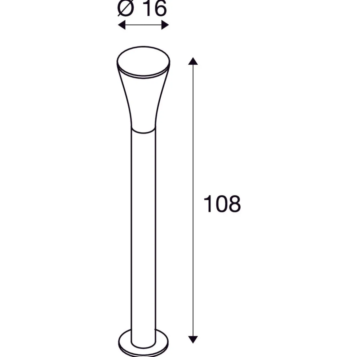 Alpa pullert 108 cm IP55