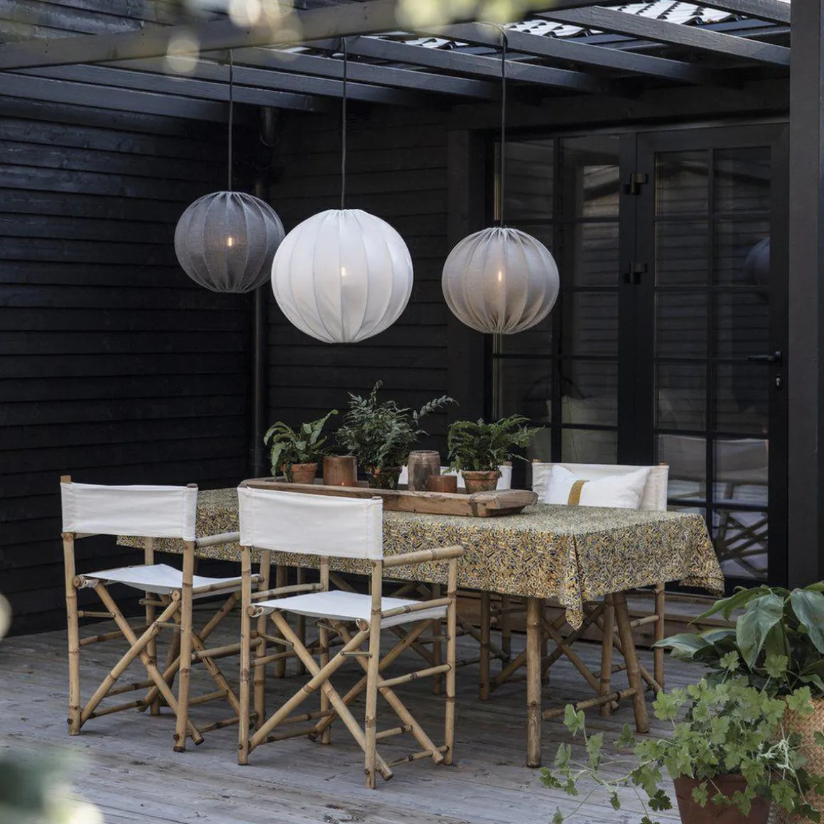 Alva utendørs lampeskjerm 40 cm - Offwhite