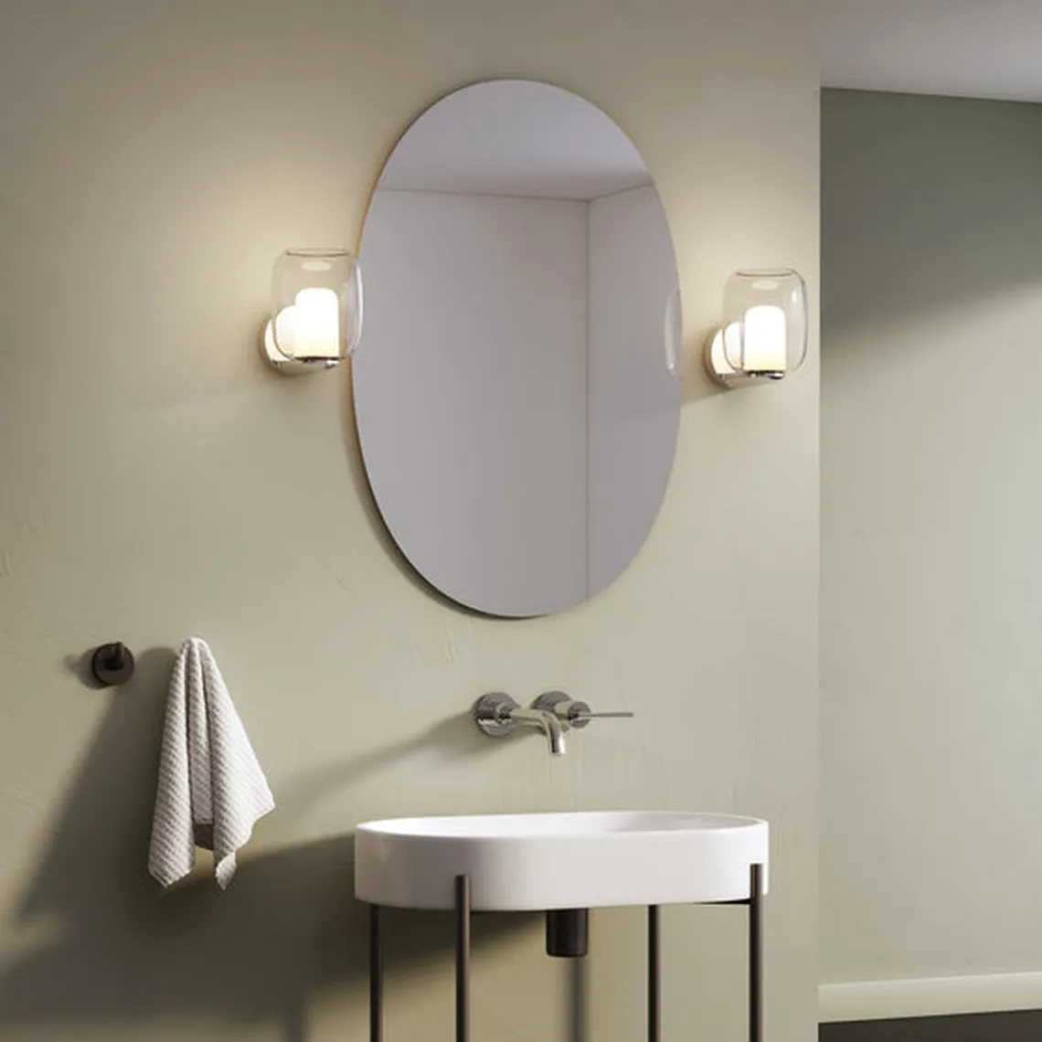 Aquina vegglampe opp eller ned IP44 G9
