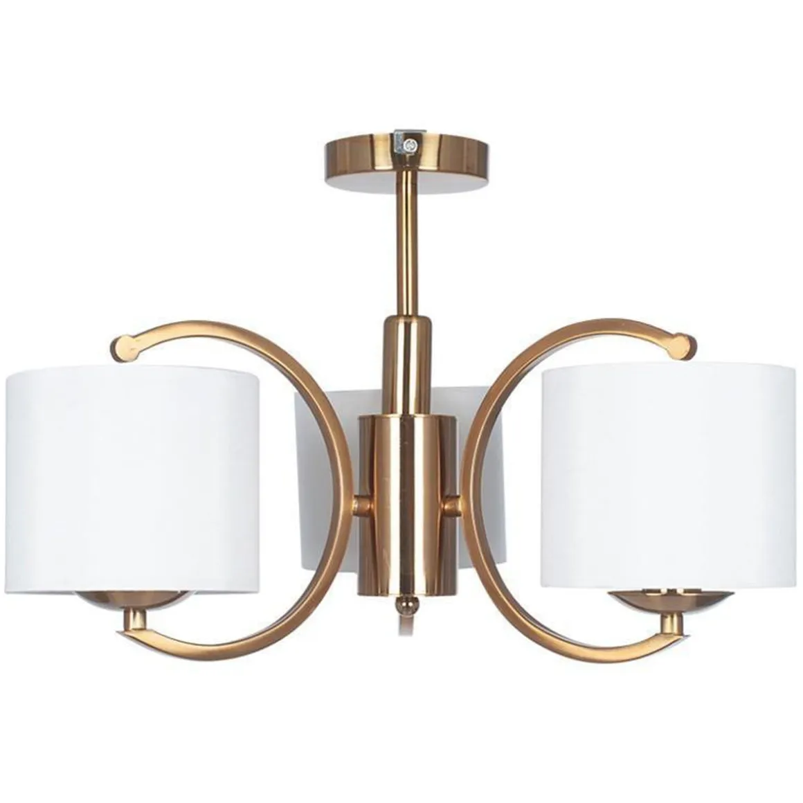 Arcadia taklampe 3 arm - Messing