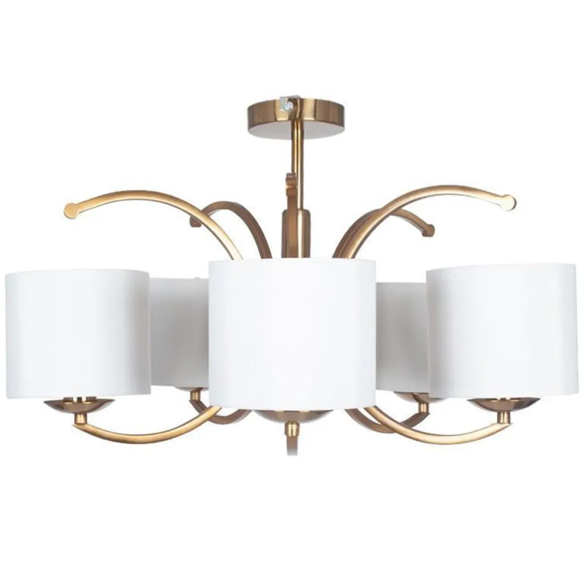 Arcadia taklampe 5 arm - Messing