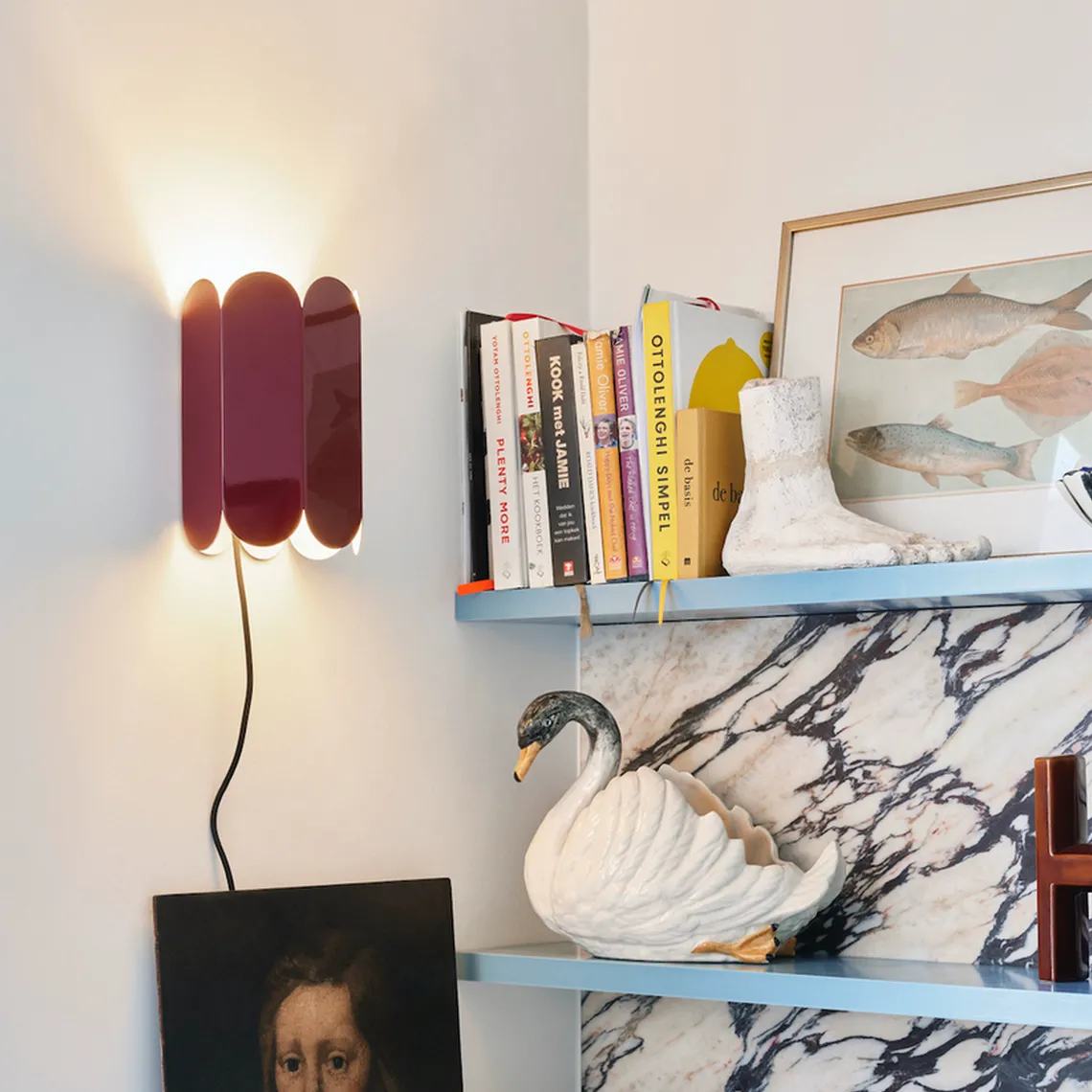 Arcs vegglampe - rød