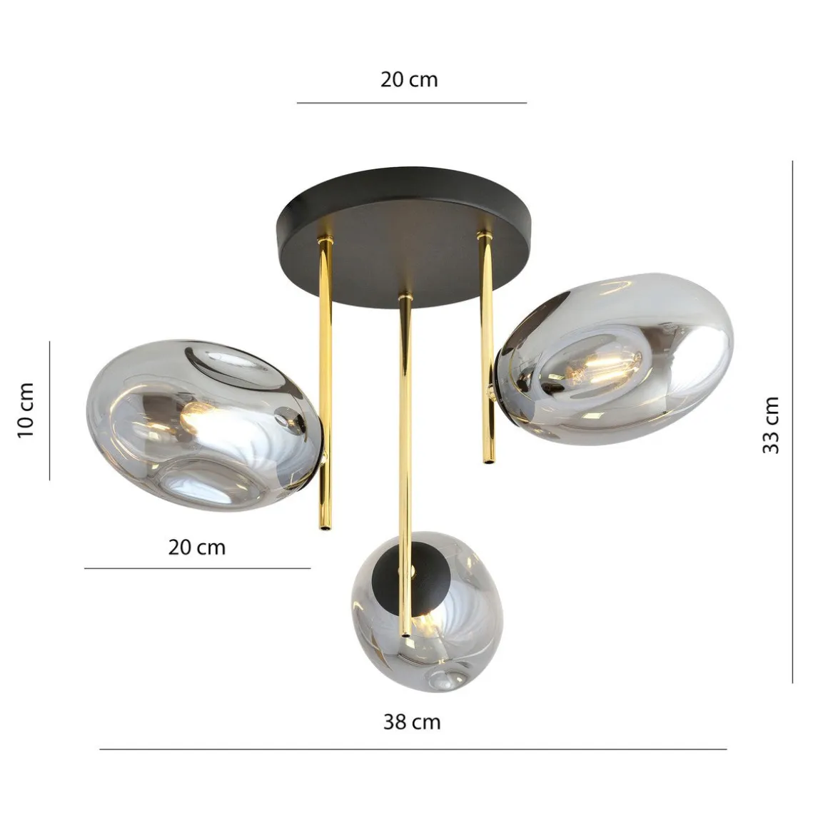 Argo taklampe 3-lys