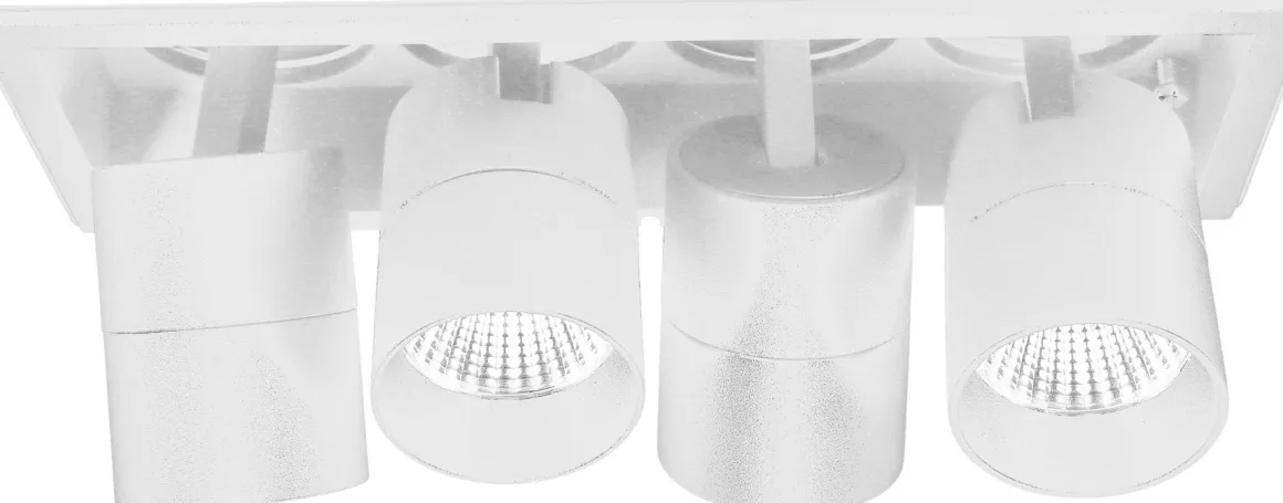 Aria mini flex K4 downlight justerbar 4x5W 3000K RA90 Dimbar - Hvit