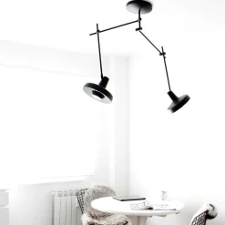 Arigato dobbel taklampe - Svart