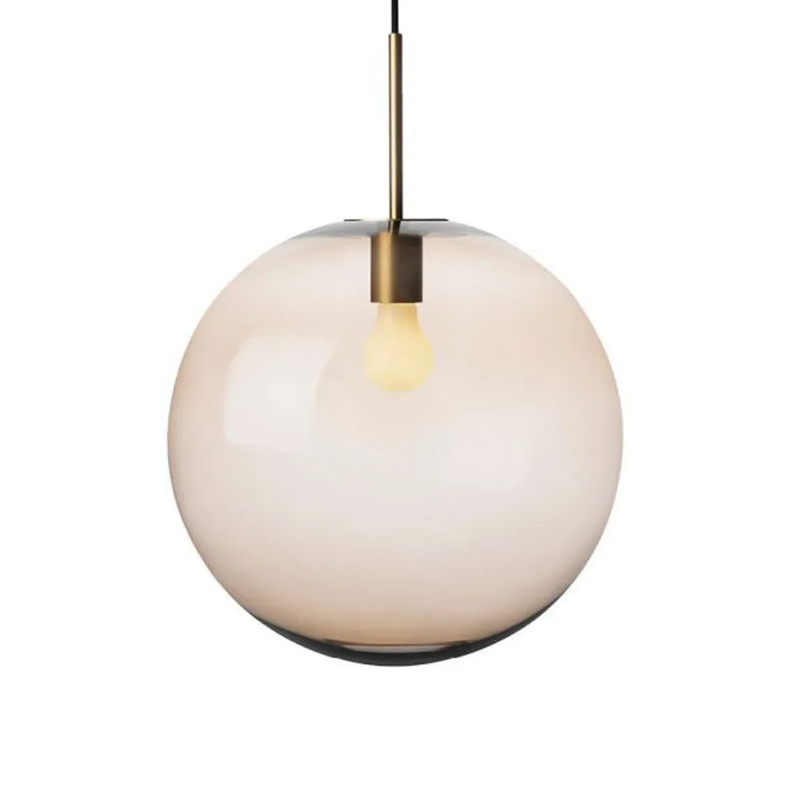 Arkivlampe 4014 40 cm - Kakao - Messing