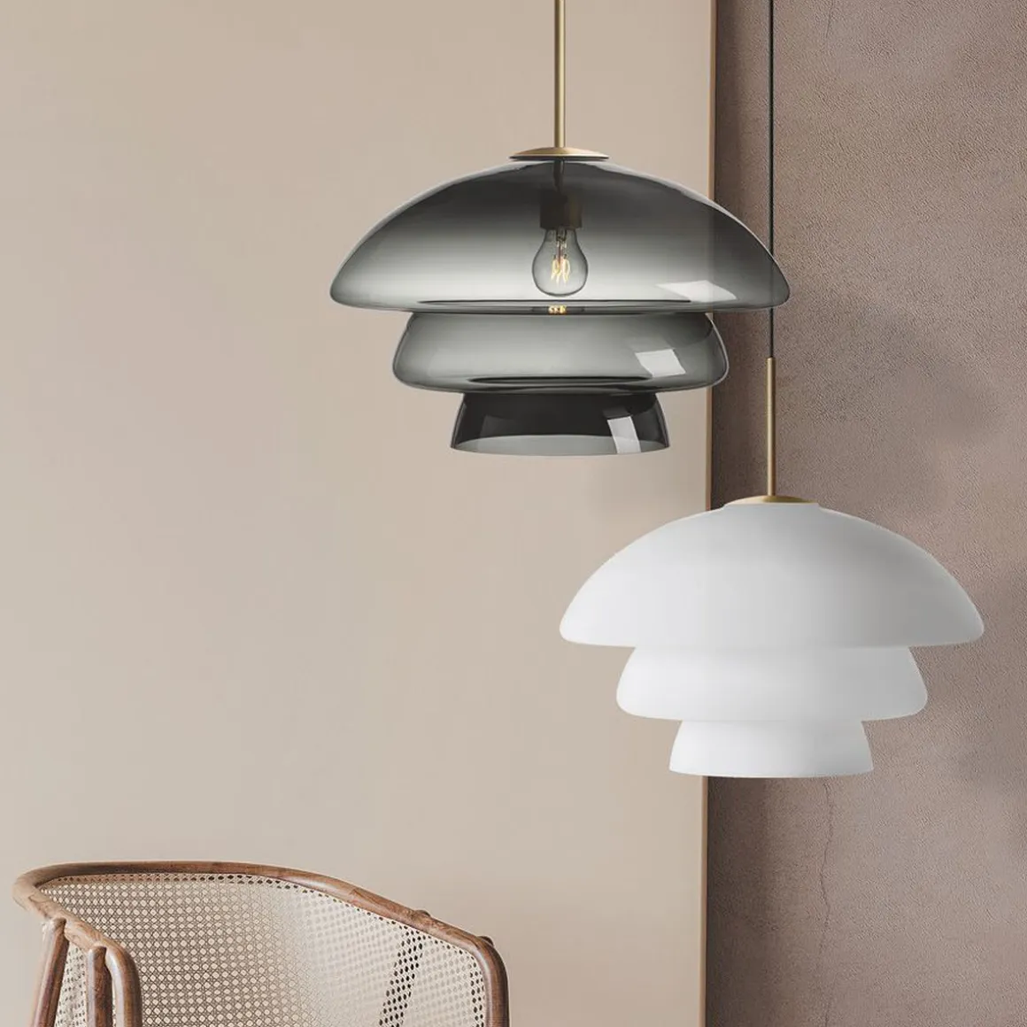 Arkivlampe 4006 Large - Grå - Matt Messing
