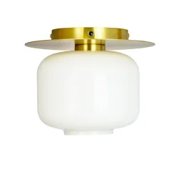 Arp taklampe 20 cm - Opal/Messingfarget