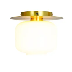 Arp taklampe 20 cm - Opal/Messingfarget
