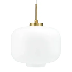 Arp takpendel 25 cm - Messing/Opal glass