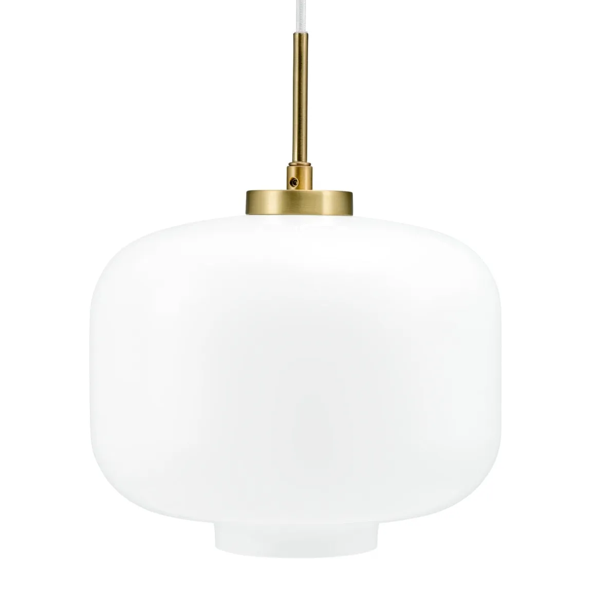 Arp takpendel 25 cm - Messing/Opal glass