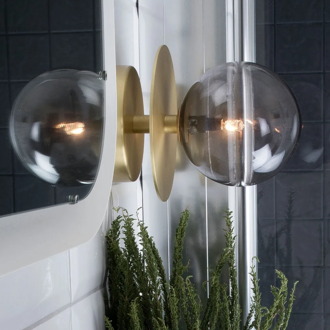 Art deco tak/vegglampe IP44