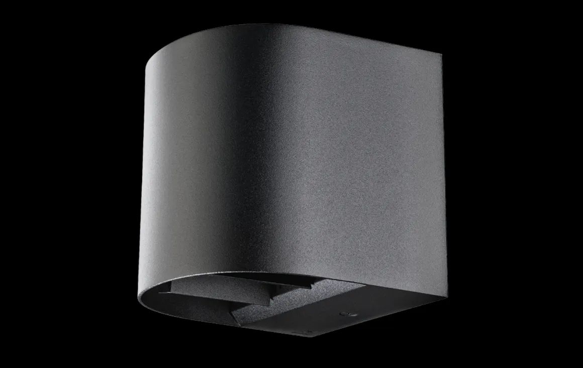 Artes round vegglampe opp/ned utendørs IP65 8W 3000K Dimbar