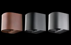 Artes round vegglampe opp/ned utendørs IP65 8W 3000K Dimbar