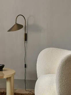 Arum vegglampe swing - bronse