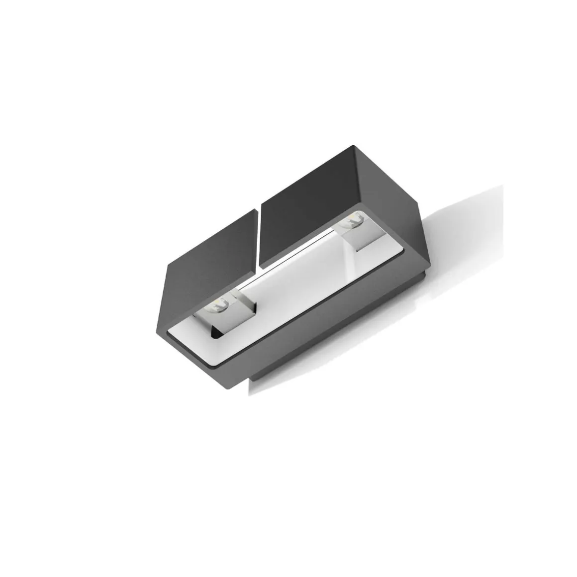 Ask vegglampe opp/ned utendørs 11W 2700K IP65 - Svart