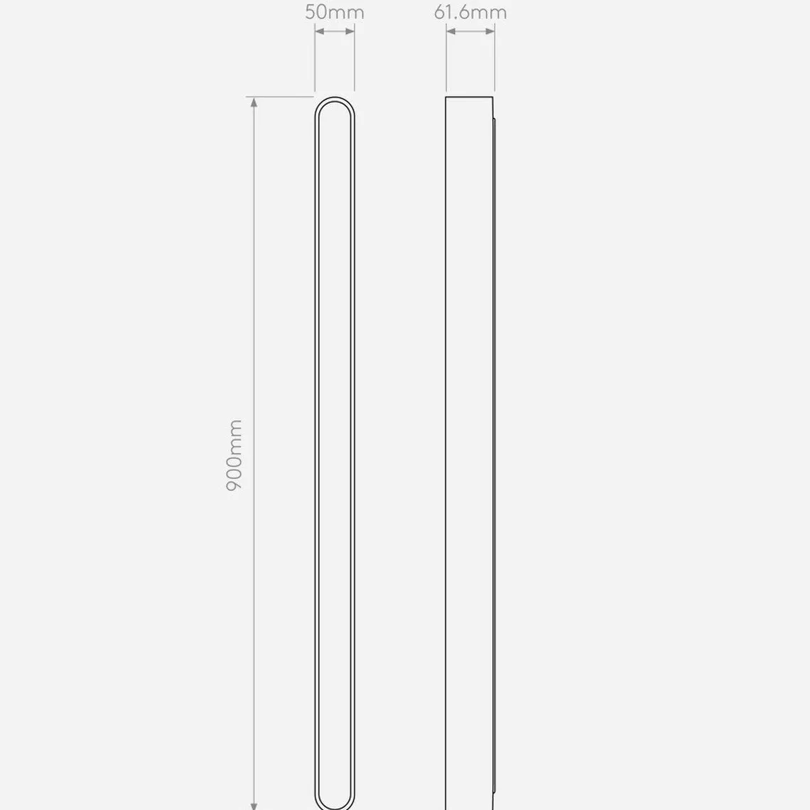 Atticus 900 vegglampe for baderom IP44 16,8W 3000 Kelvin - Dimbar