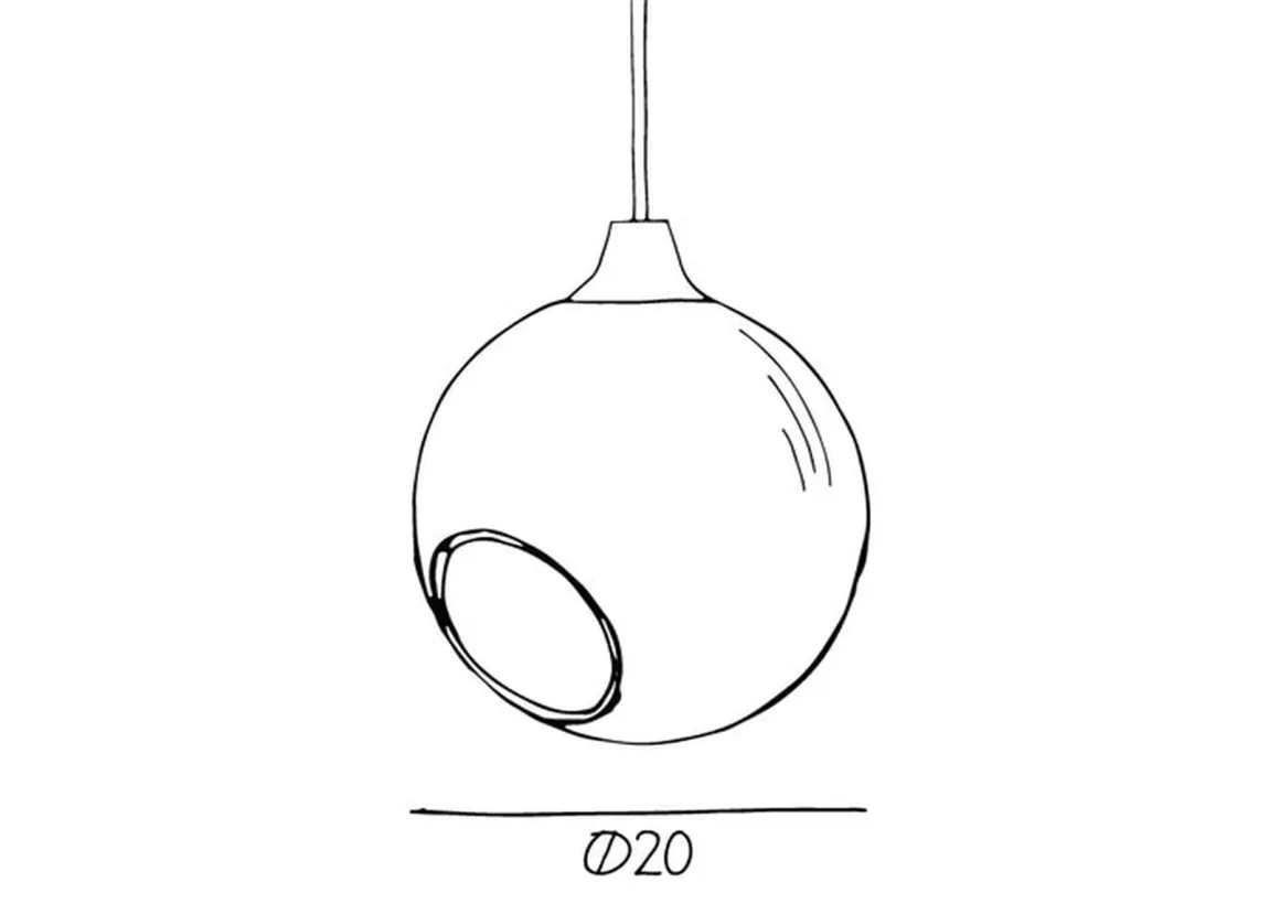 Ballroom taklampe - Blå