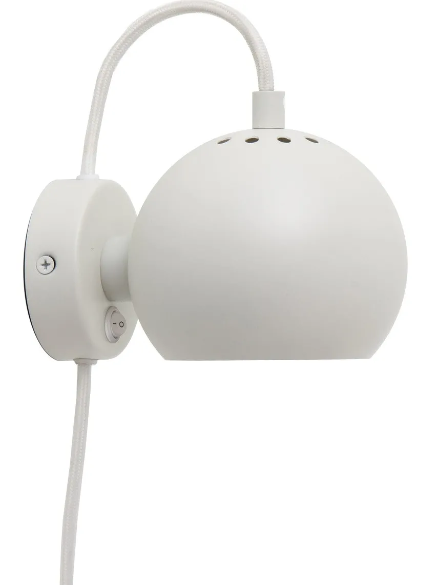 Ball vegglampe Ø12 cm