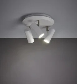 Barcelona taklampe hvit 3 spotter - Hvit