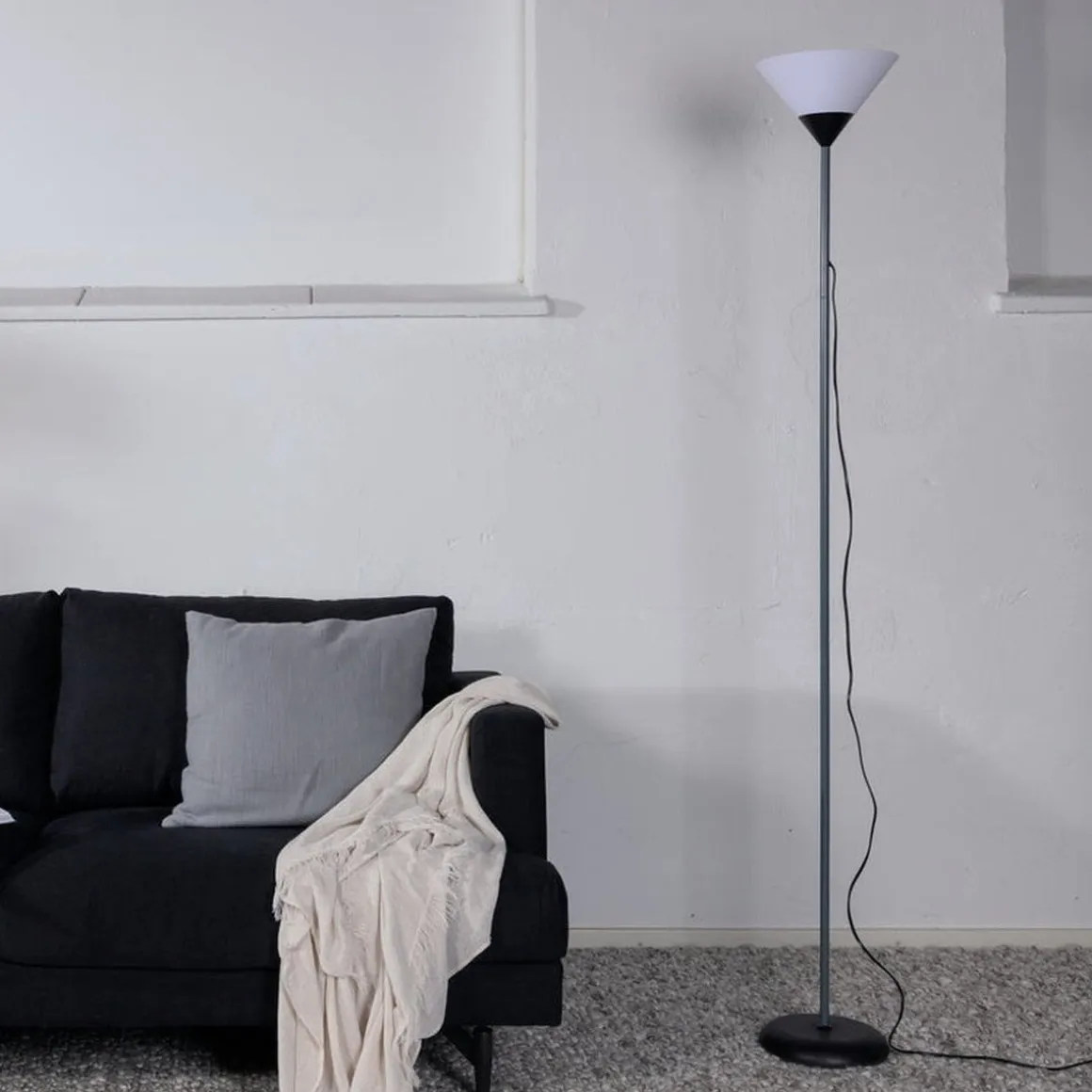 Batang gulvlampe 178 cm - Aqua/Hvit