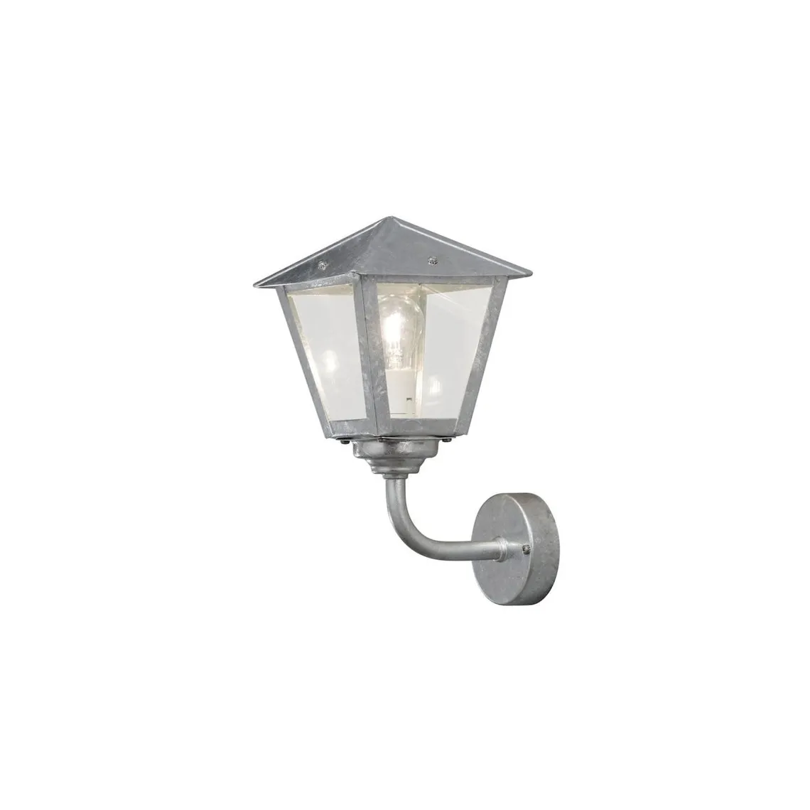 Benu vegglampe opp - Galvanisert