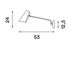 Birdy vegglampe swing