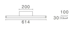 Bliz vegglampe baderom CS 2700/3000K 13,2W IP44 Dimbar - Svart