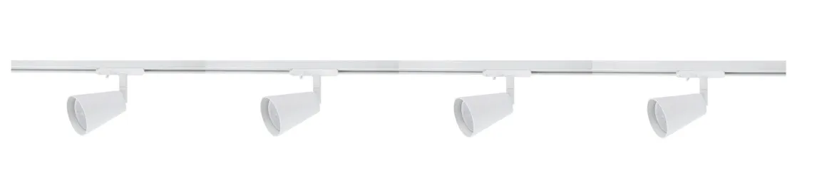 Bocca spotskinne 4 spotter 2 meter - Pure white
