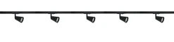 Bocca spotskinne 5 spotter 2 meter - Svart