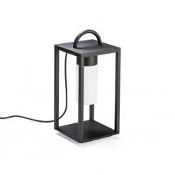Bologna lanterne 45,5 cm - Svart/Opalhvit