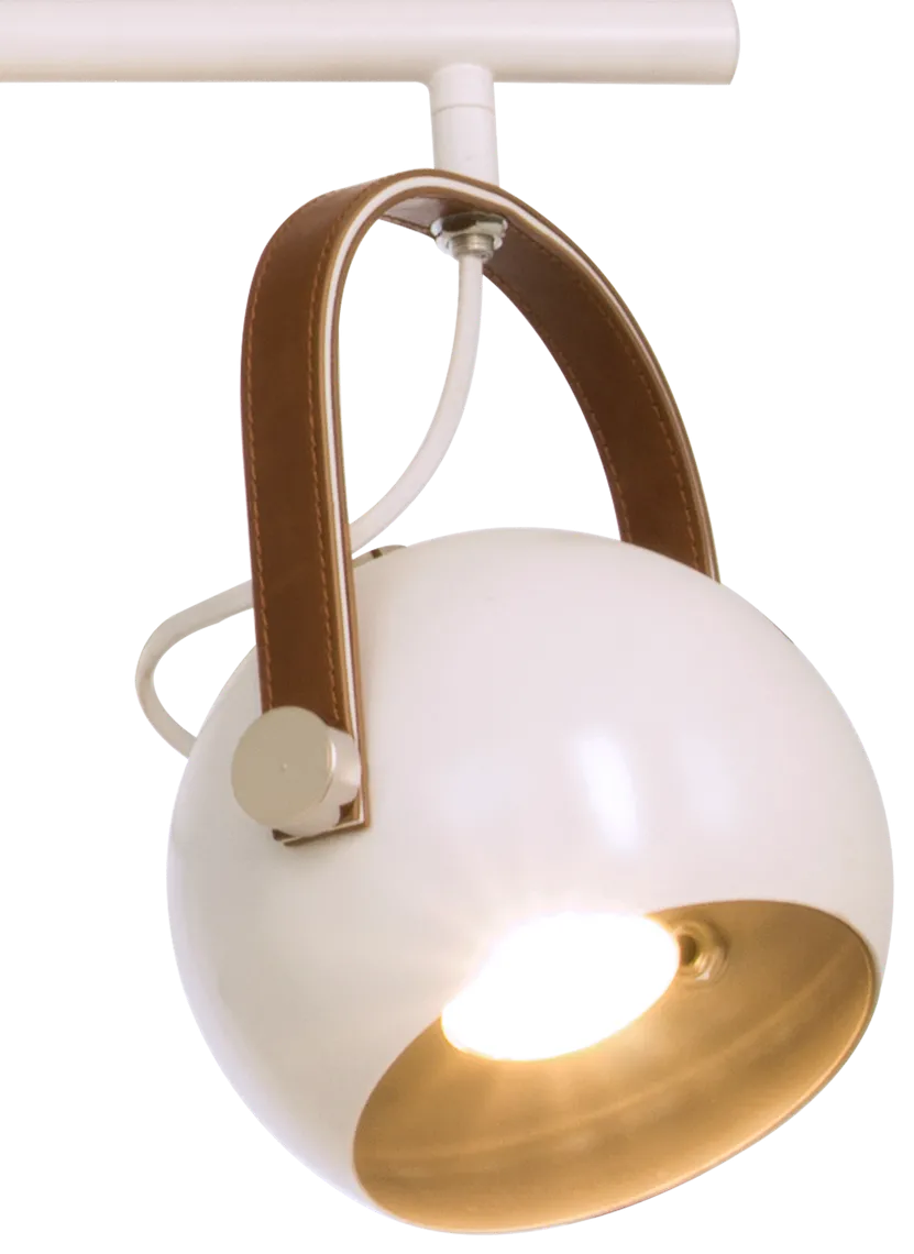 Bow taklampe - Hvit/Brun