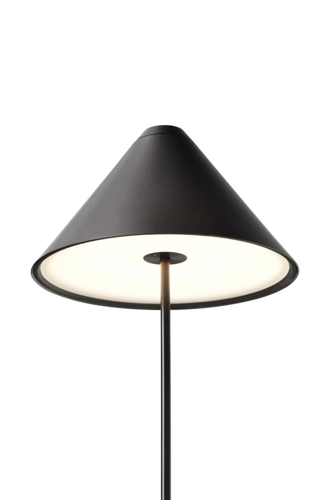 Brolly bærbar bordlampe - Svart