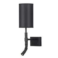 Butler vegglampe fast installasjon - Svart