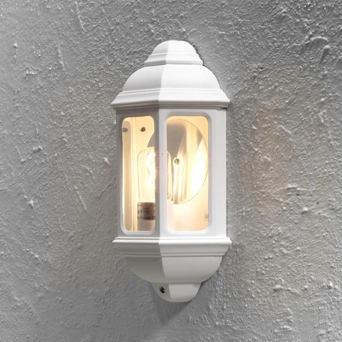 Cagliari vegglampe utendørs IP43 - Hvit