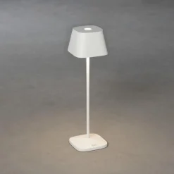 Capri bordlampe oppladbar utendørs IP54 - Hvit