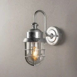 Cerignola vegglampe IP44 - Galvanisert stål