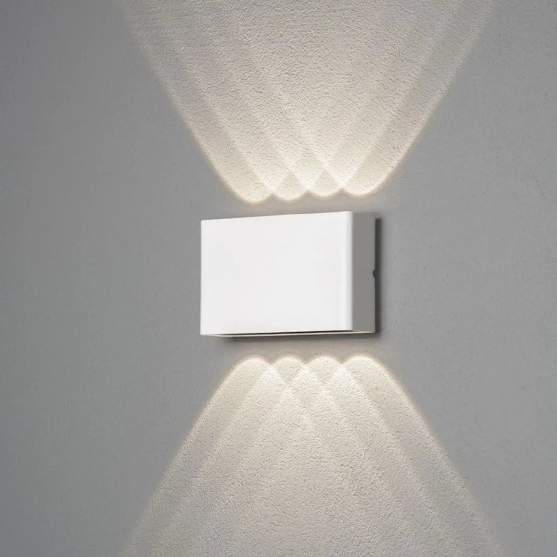 Chieri vegglampe utendørs opp/ned 8x1W IP54 - Hvit
