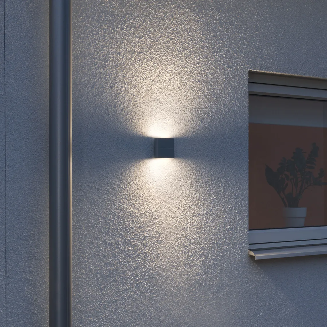 Chieri vegglampe 2x3W LED - Mørk grå