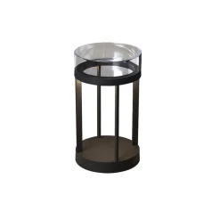 Chieti lanterne bord/gulv 25 cm IP54 oppladbar - Grå
