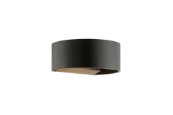 Circle vegglampe utendørs IP54 - Svart