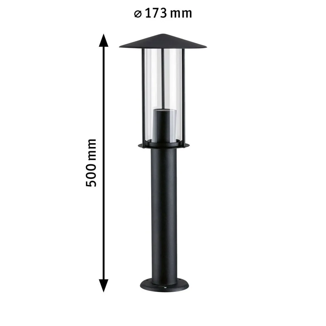 Classic pullert utendørs IP44 4,3W 2200 Kelvin 50 cm